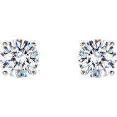 14K White 3/4 CTW Natural Diamond Cocktail-Style Earrings